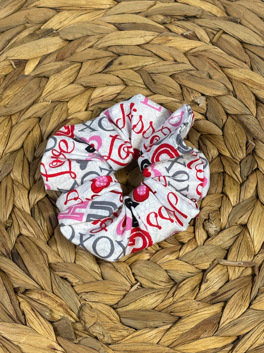 Valentines Words Scrunchie