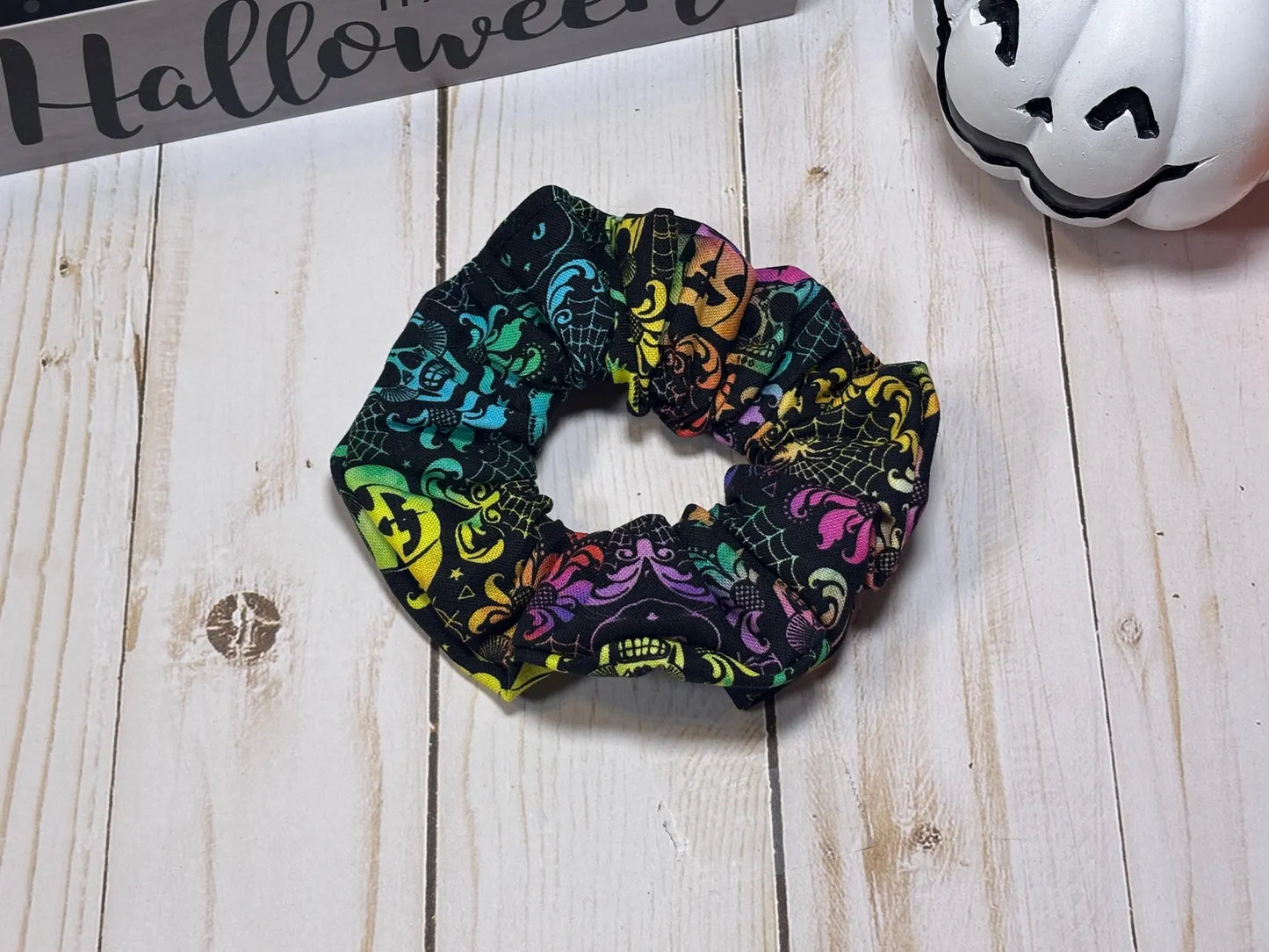 Pastel Halloween Scrunchie
