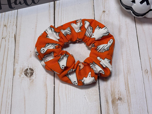 Orange Ghost Scrunchie