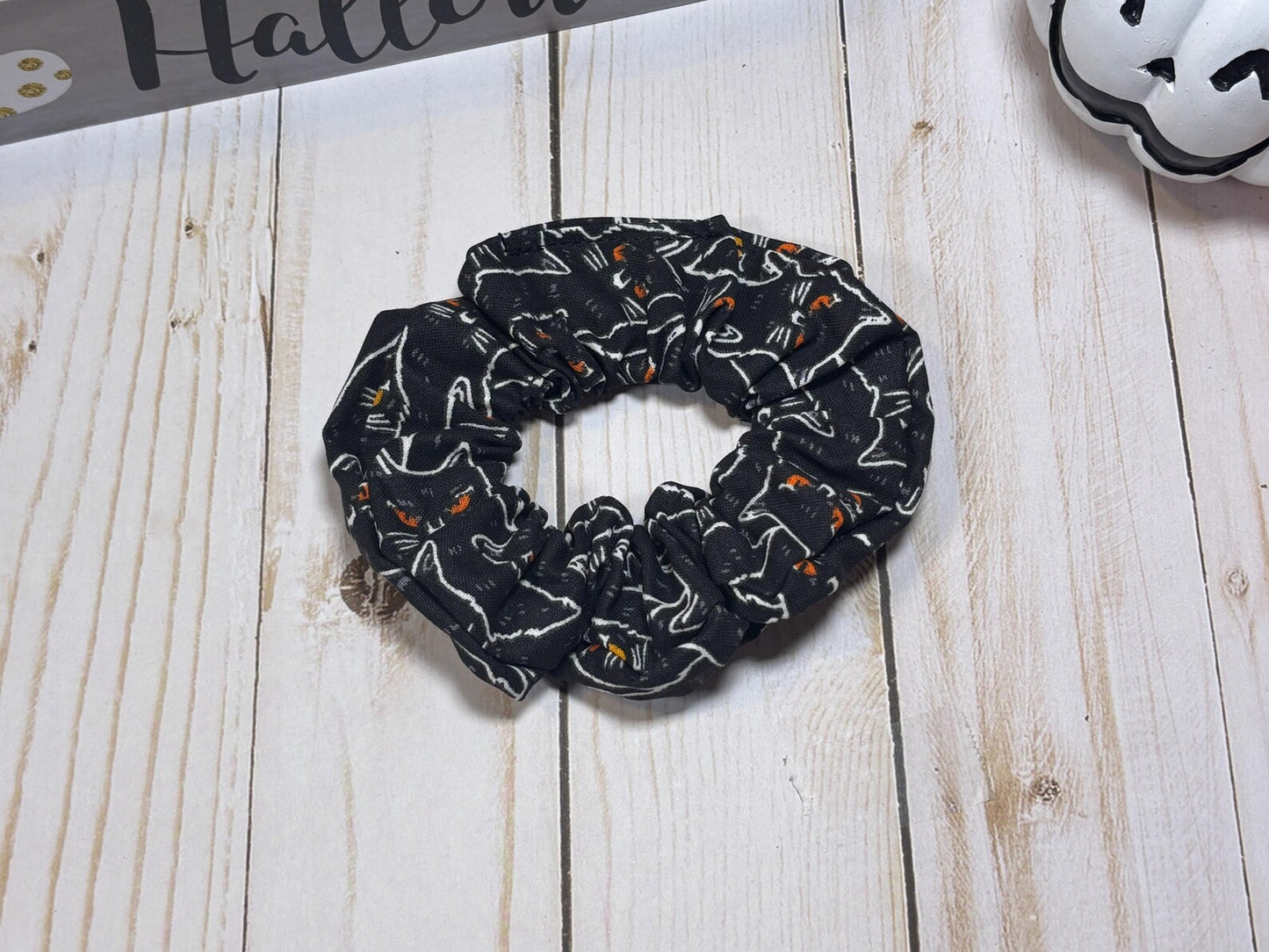 Red Eye Cat Scrunchie