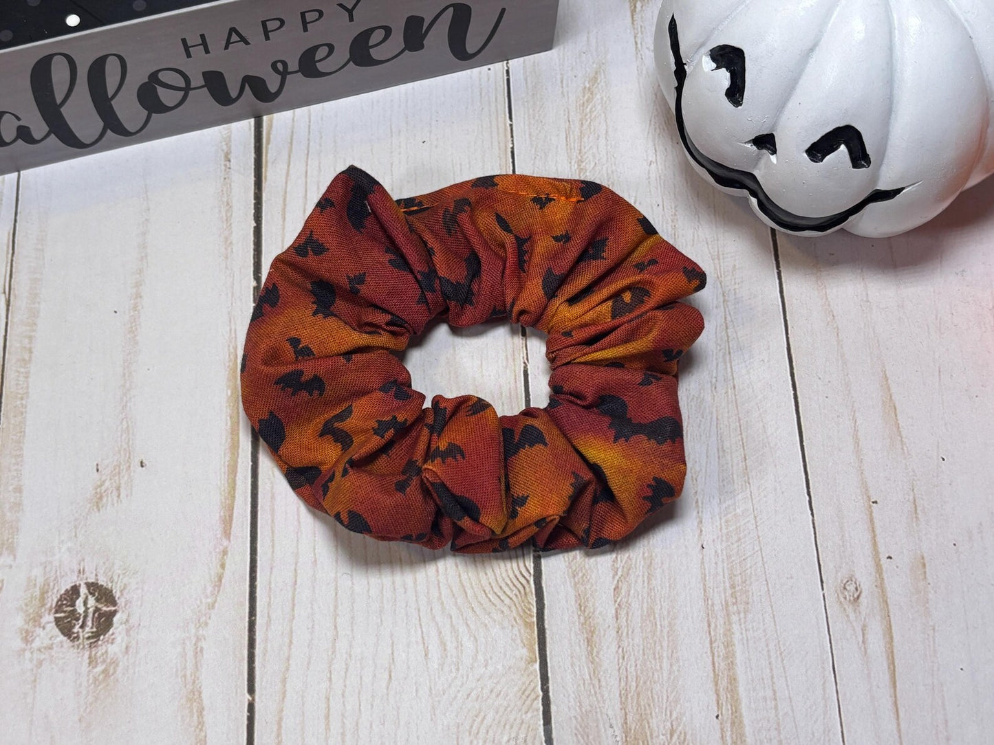 Black Bats Scrunchie
