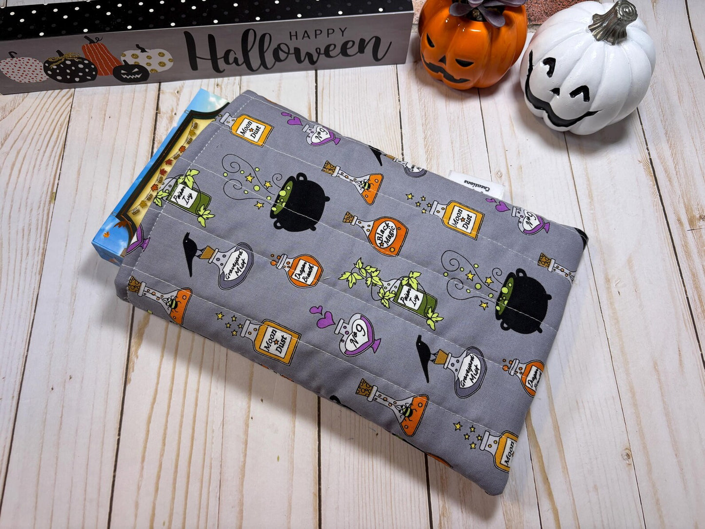 Gray Halloween Magic Book Sleeve