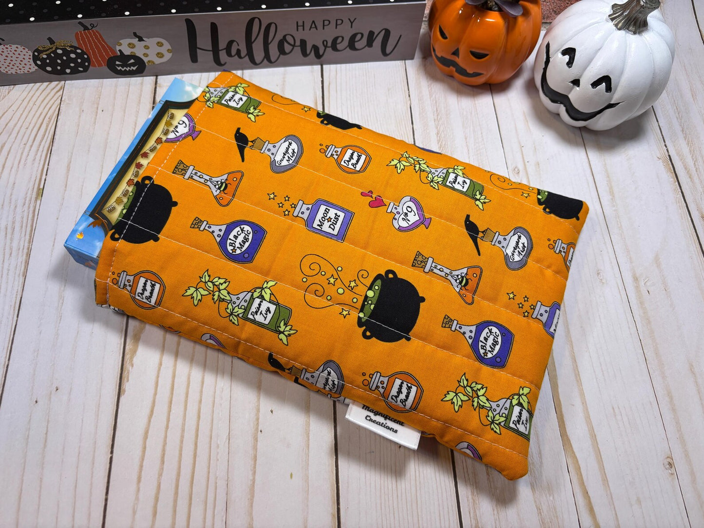 Orange Halloween Magic Book Sleeve