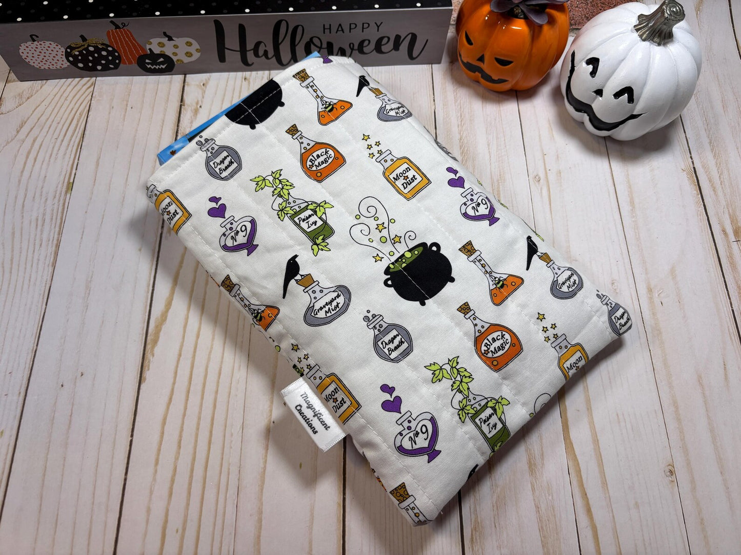 White Halloween Magic Book Sleeve