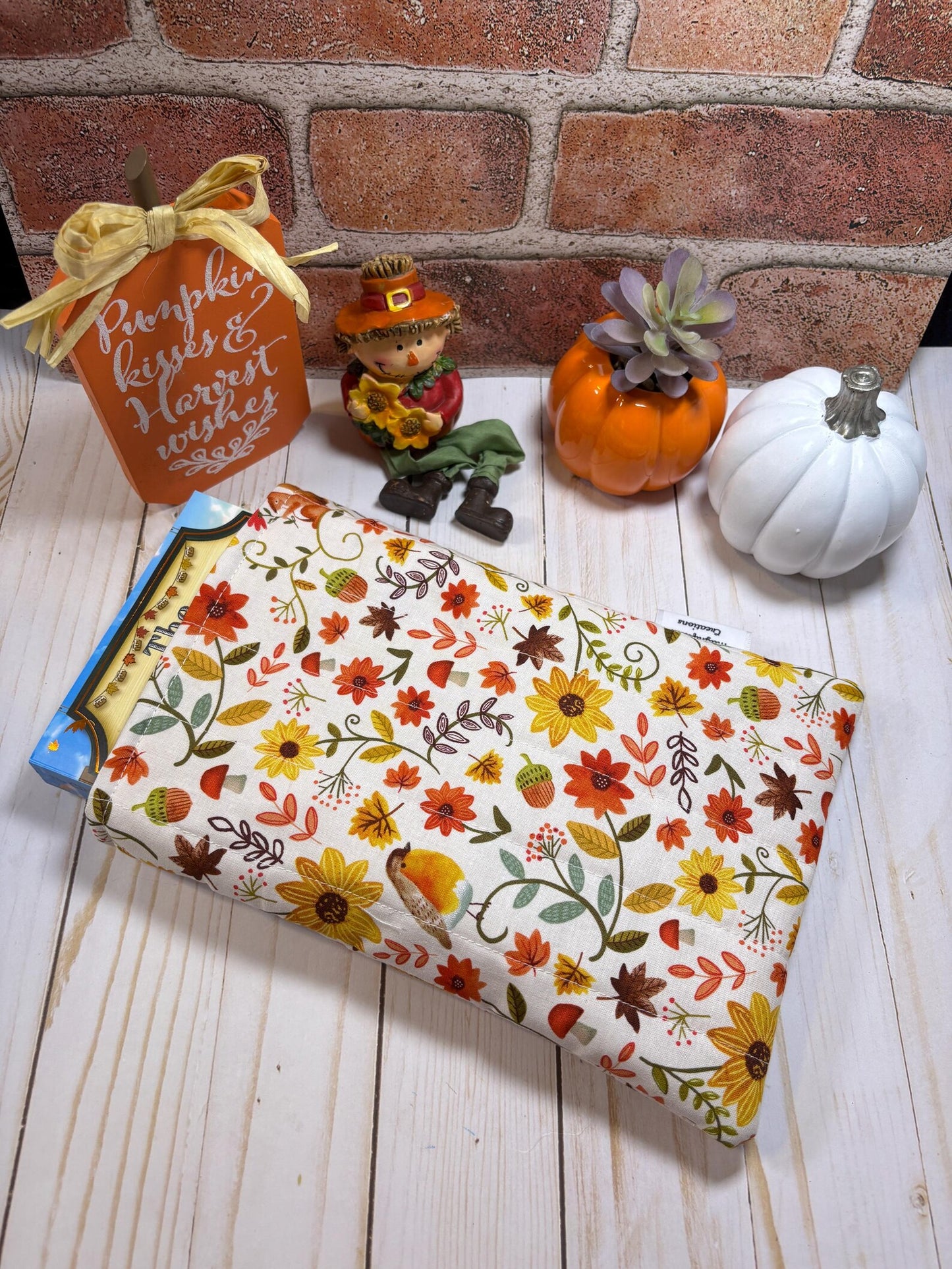 Autumn Flowers Book Sleeve