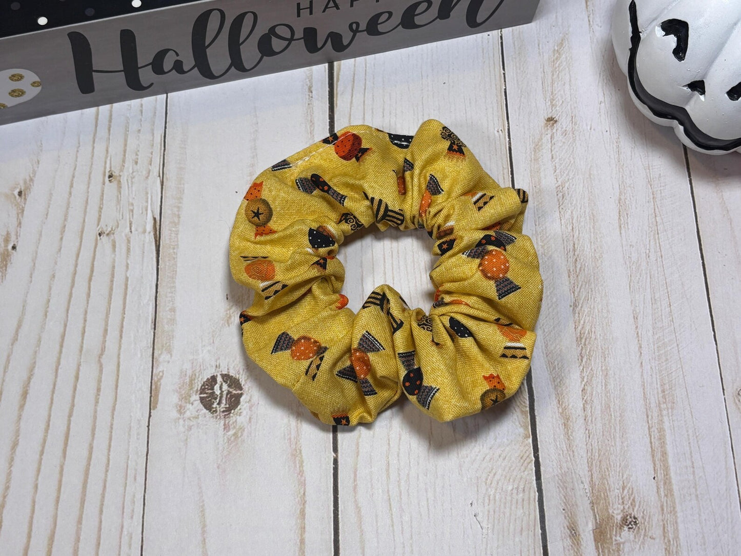 Halloween Candy Scrunchie