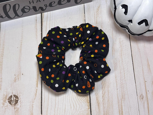 Halloween Dots Scrunchie