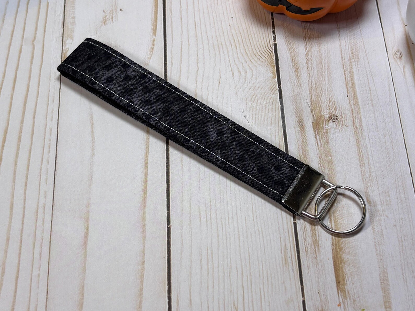 Black Dot Keychain