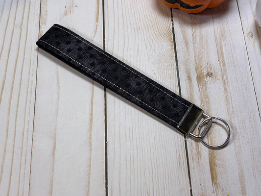 Black Dot Keychain