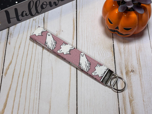 Pink Ghost Keychain