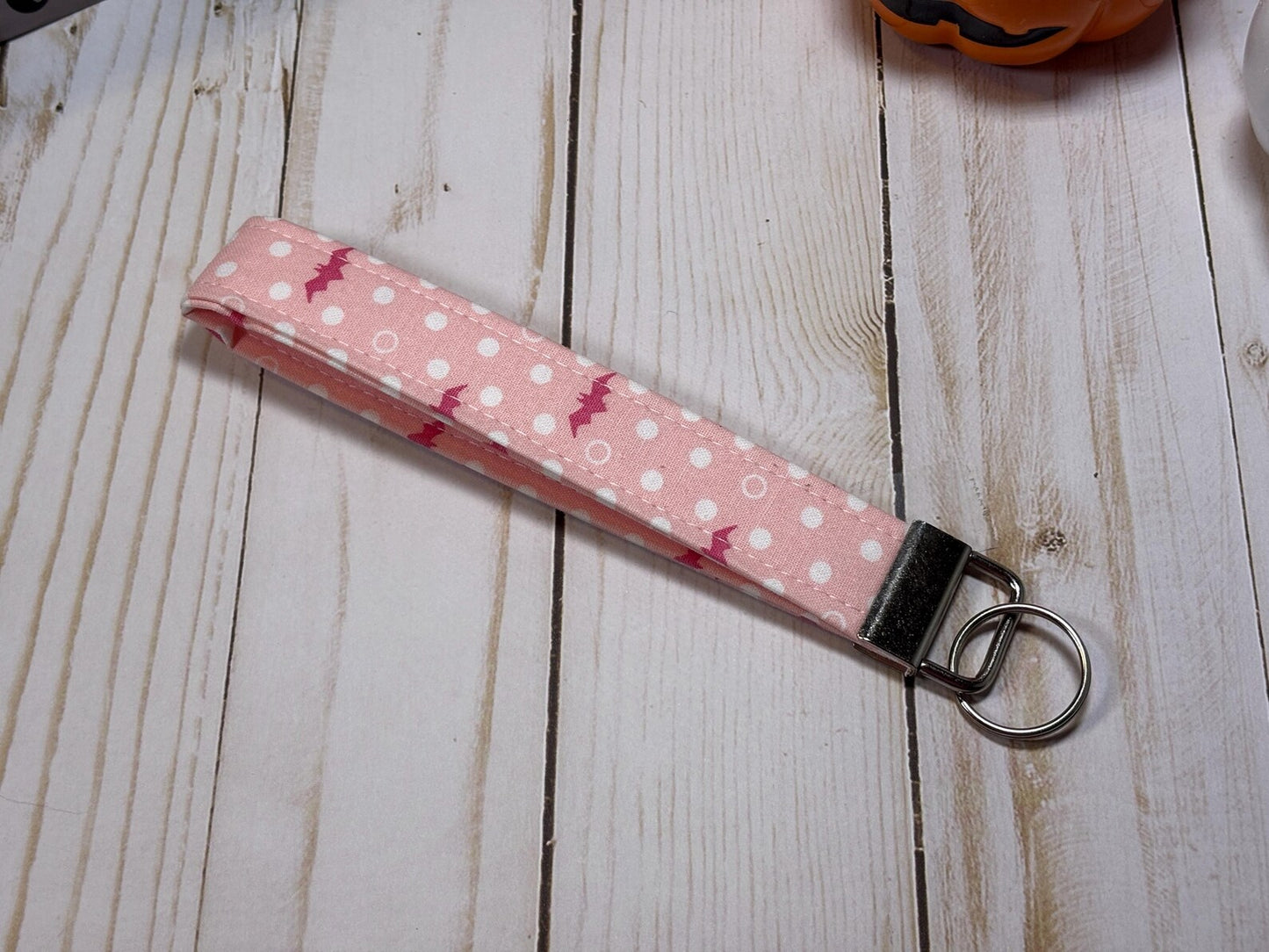 Pink Bat Keychain