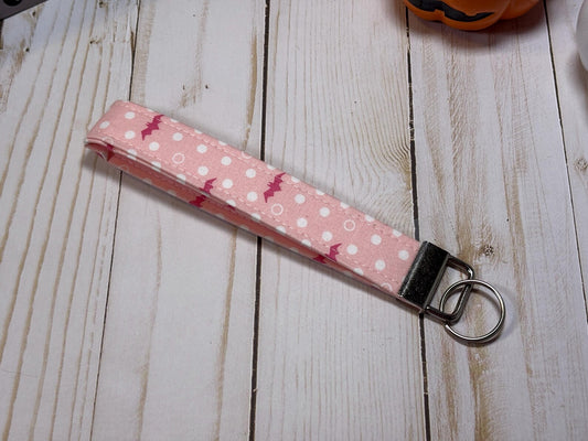 Pink Bat Keychain