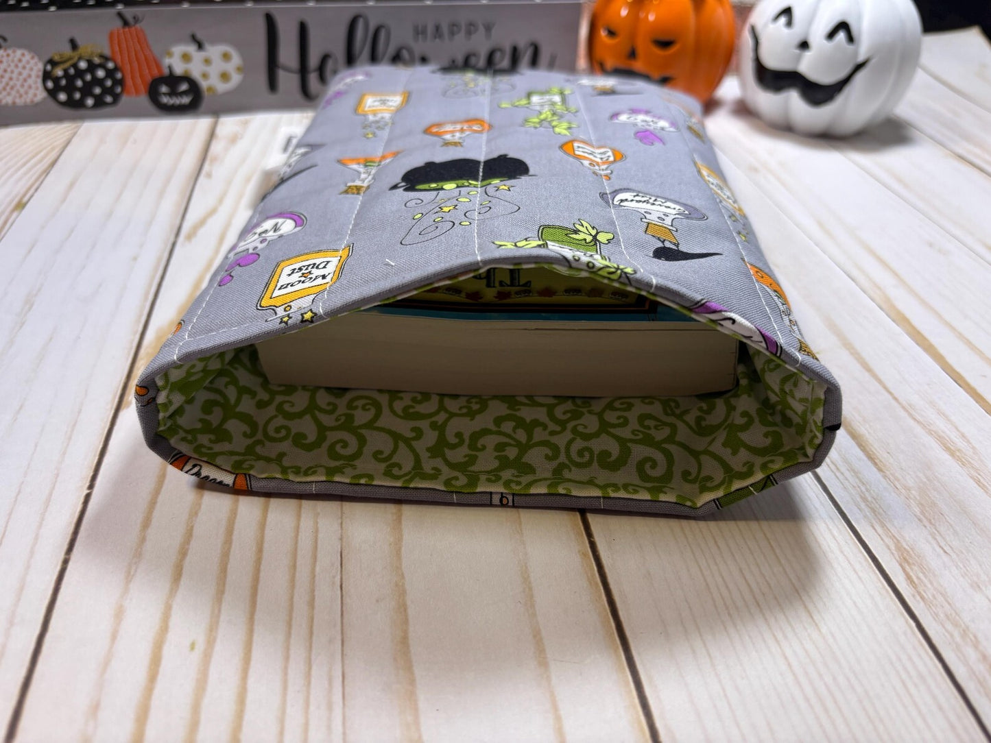 Gray Halloween Magic Book Sleeve