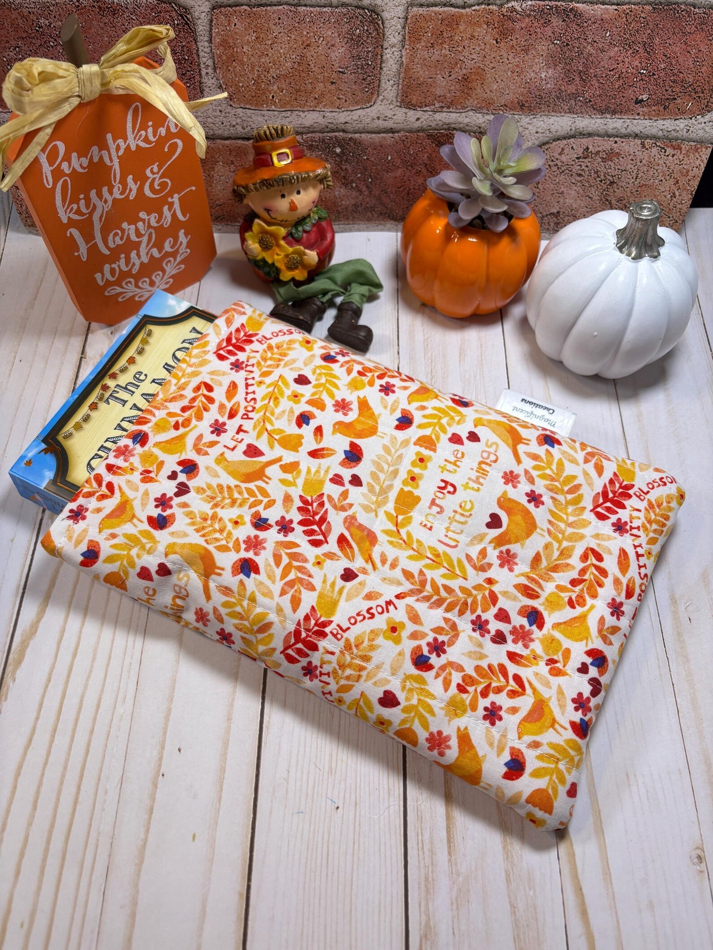 Fall Love Birds Book Sleeve