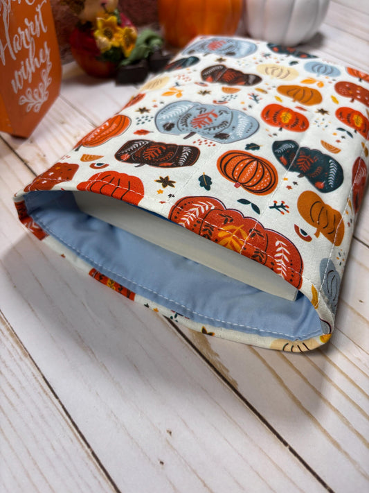 Autumn Rainbow Pumpkin Book Sleeve