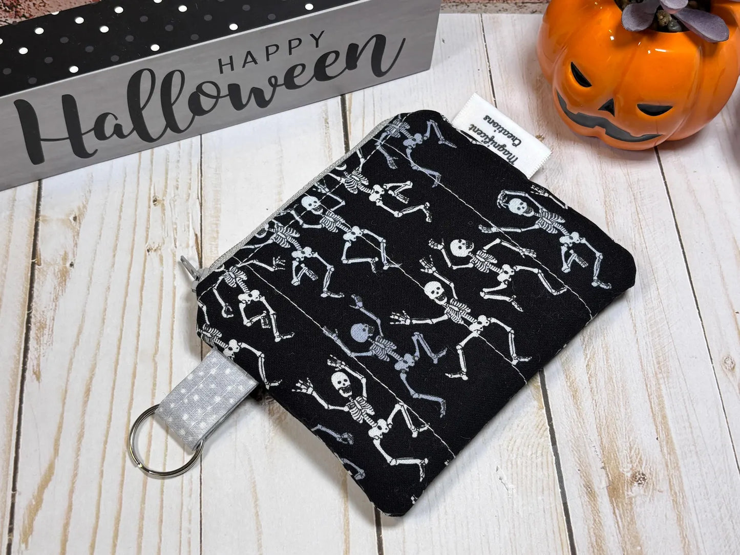 Black Skeleton Mini Wallet