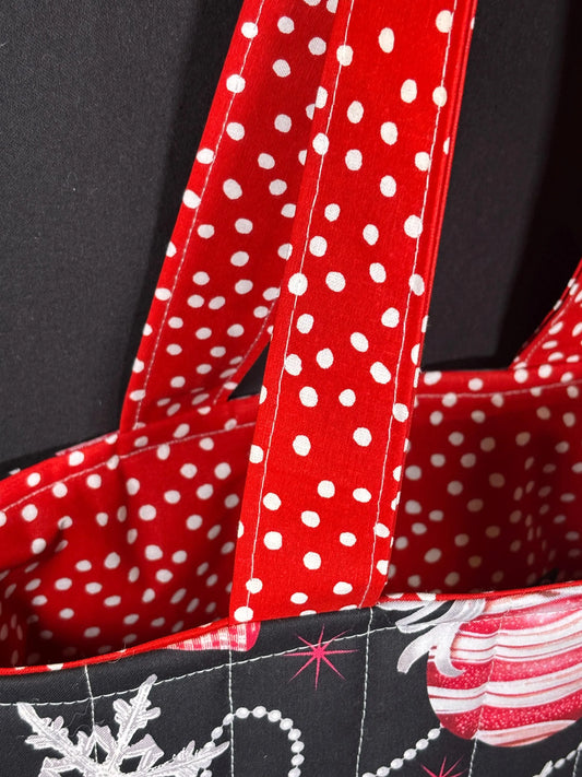 The Christmas Ornament Bow Tote Bag